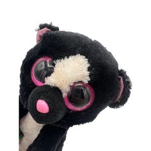Ty Beanie Boos Flora Skunk Plush Stuffed Animal Pet Toy Pink Glitter Eyes